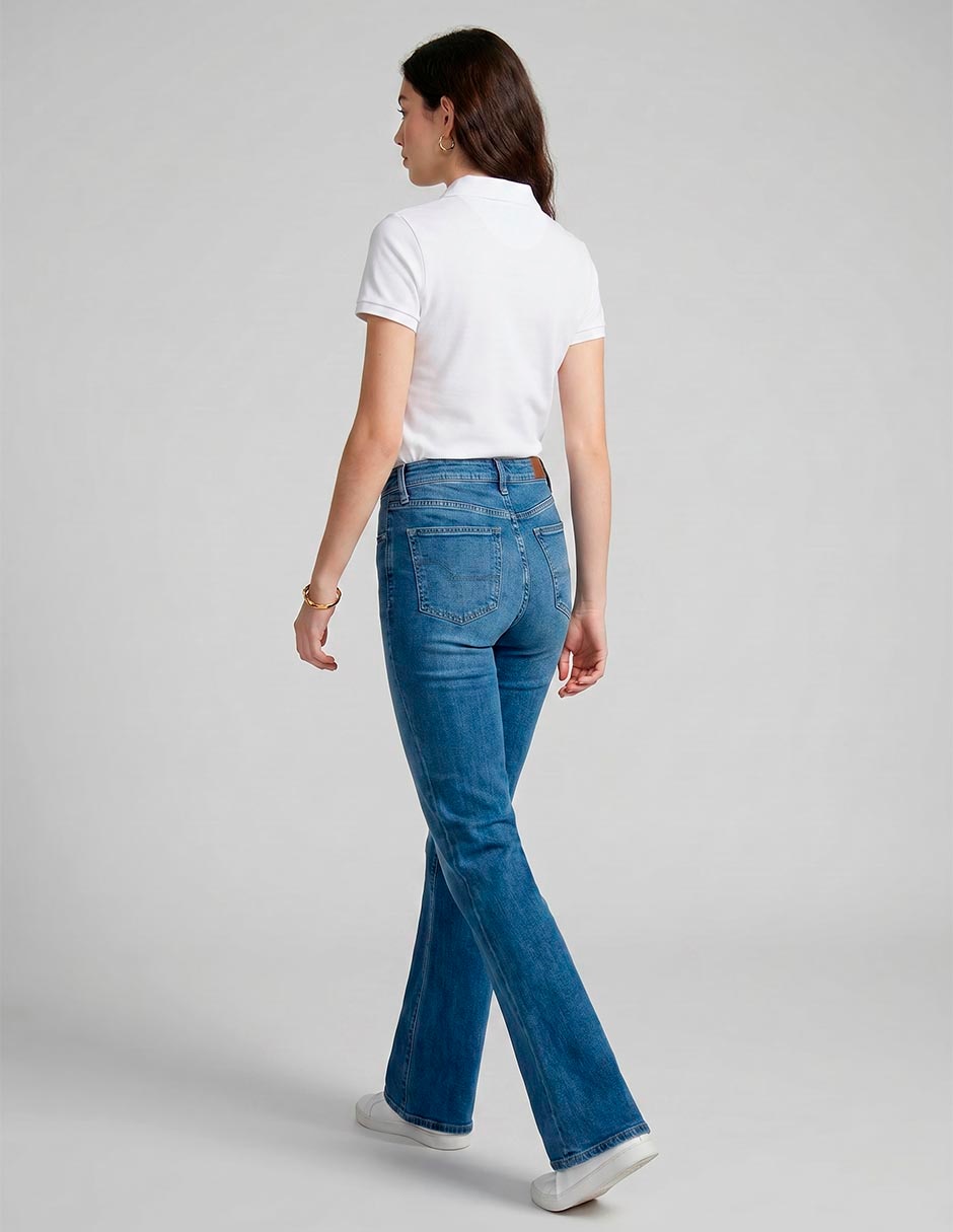 Jeans regular flare cintura american eagle fashion para mujer