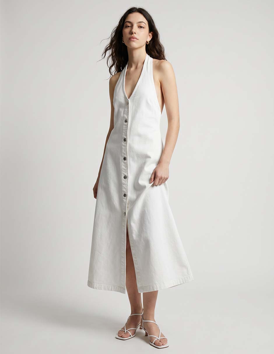 Vestido midi casual para mujer