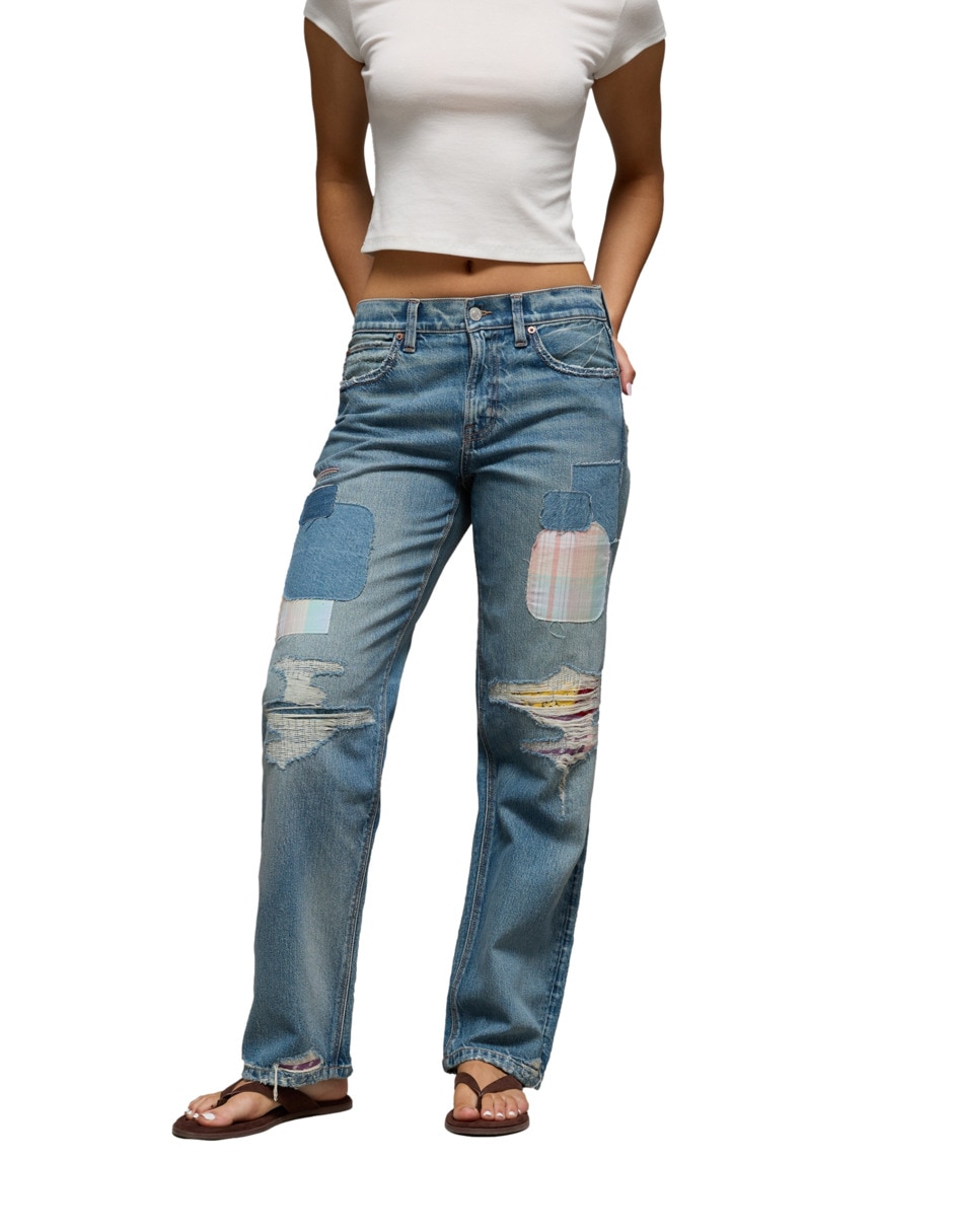 Jeans baggy fashion para mujer