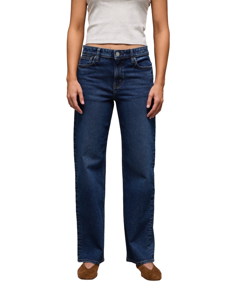 Jeans slim a la cintura Stovepipe Ae jeans para mujer