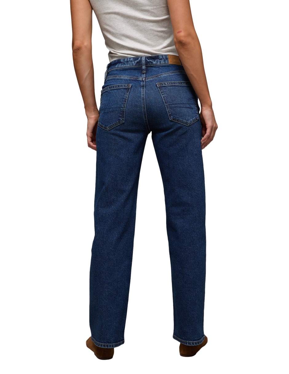Jeans slim a la cintura Stovepipe Ae jeans para mujer 2