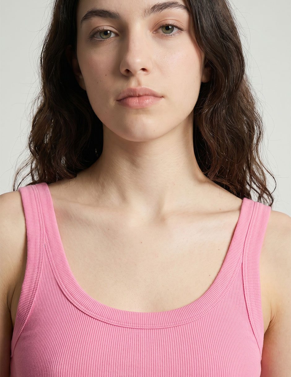 Top american eagle cuello redondo tirante ancho