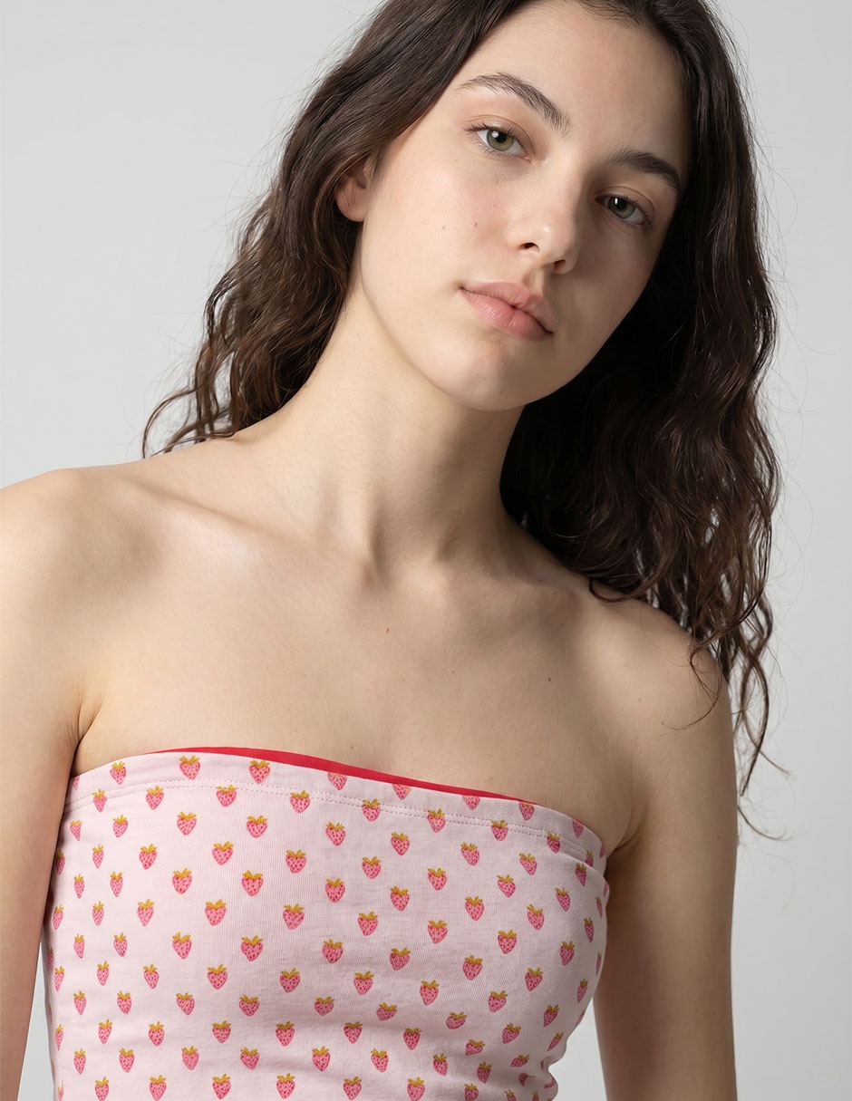 Top american eagle escote medio
