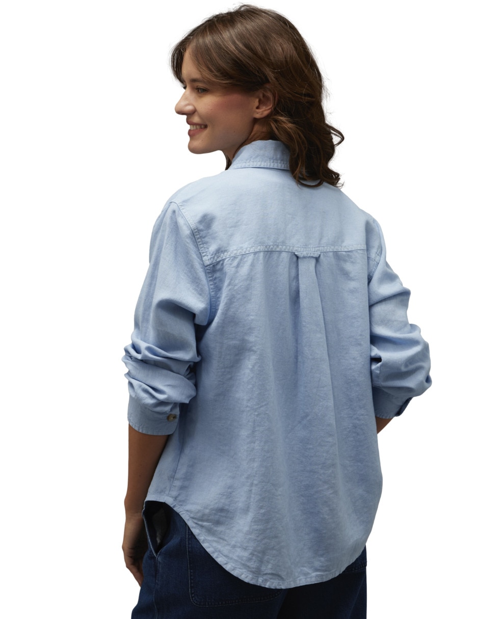 Blusa American Eagle manga larga para mujer