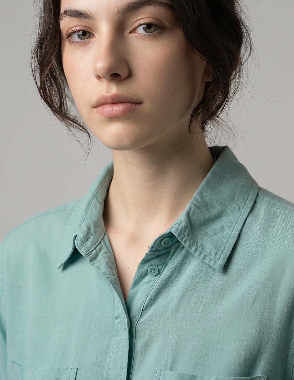 Blusa American Eagle Blusa Manga Larga Para Mujer