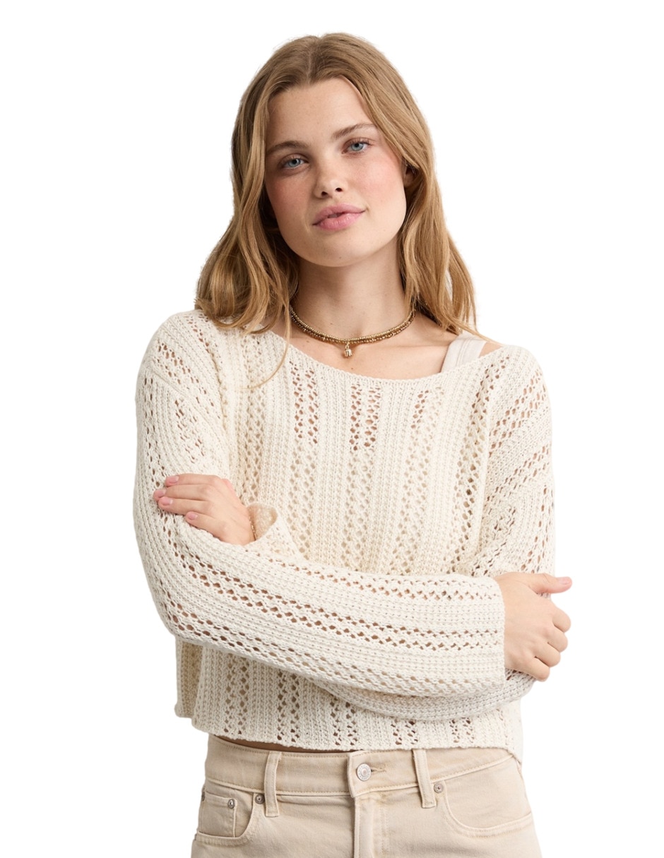 Blusa manga larga para mujer