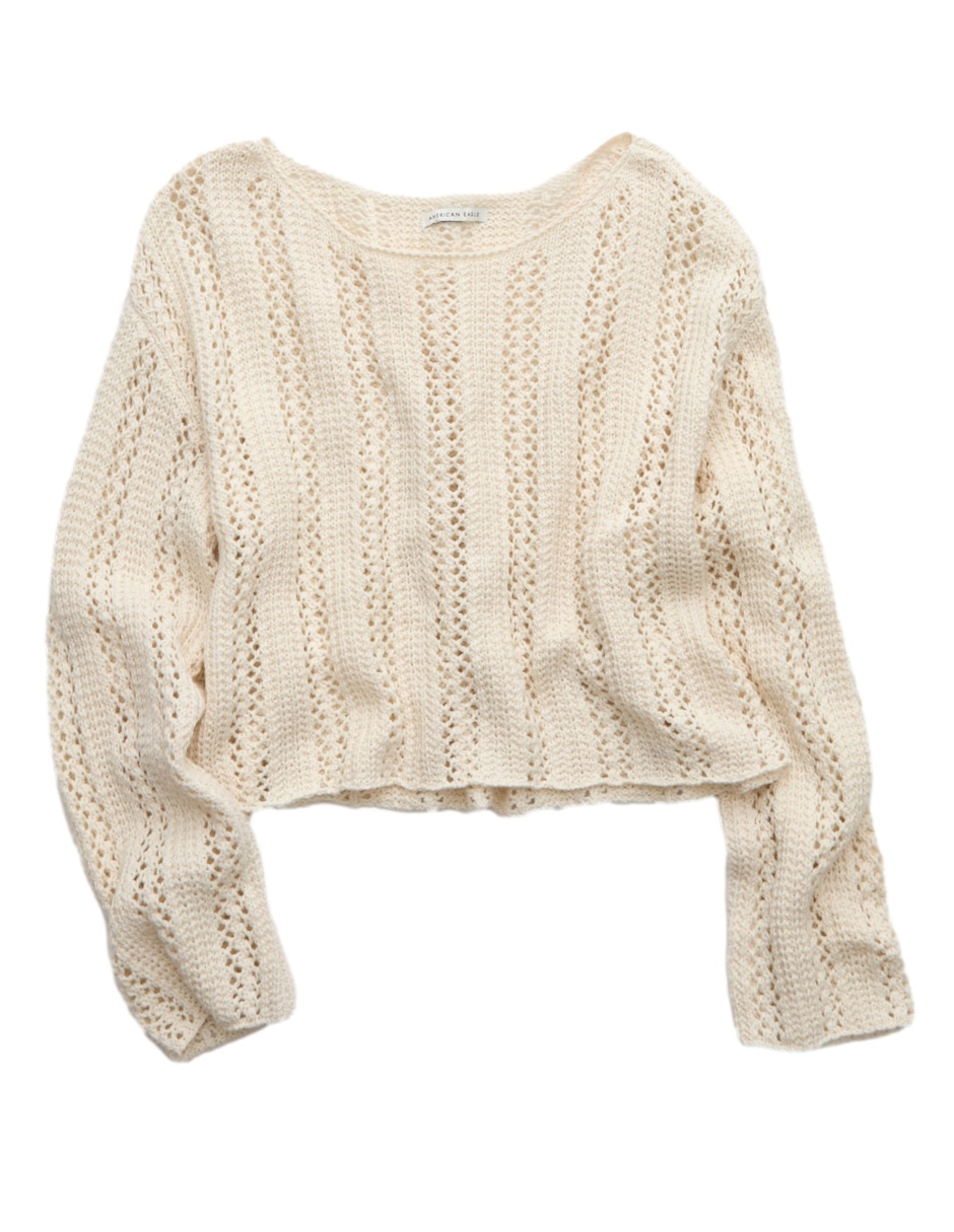 Blusa American Eagle manga larga para mujer