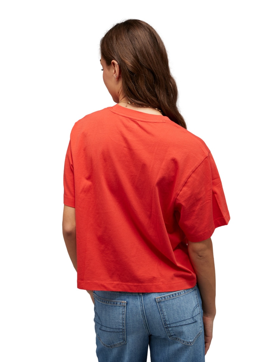 Playera manga corta Tees cuello redondo para mujer 2