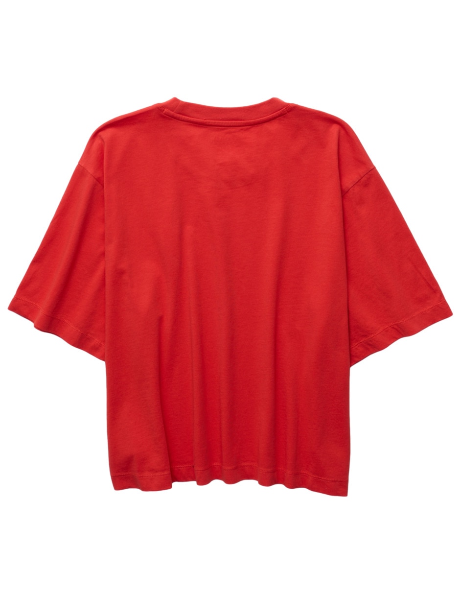 Playera manga corta Tees cuello redondo para mujer 3