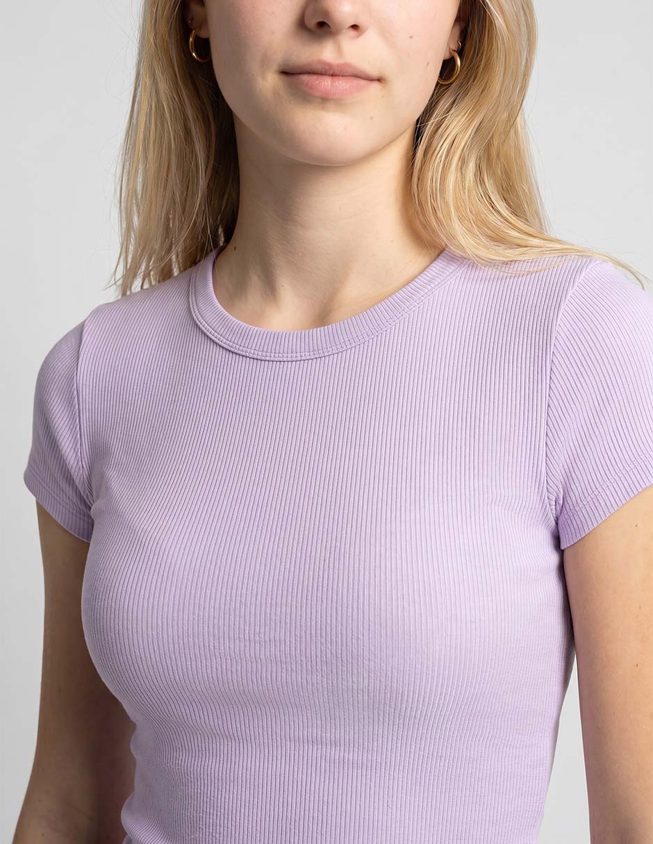Playera manga corta cuello redondo para mujer 3