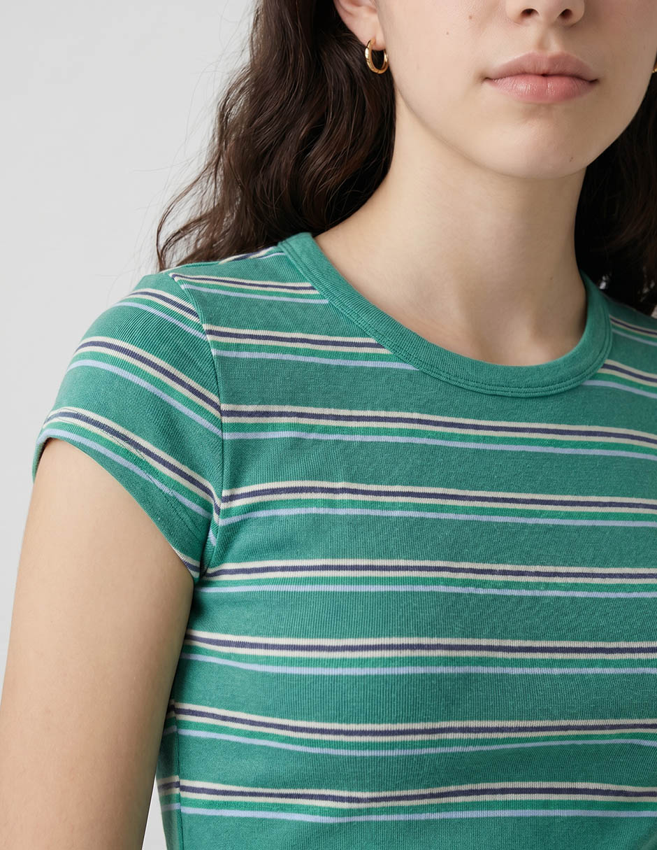 Playera manga corta Tees cuello redondo mujer 2
