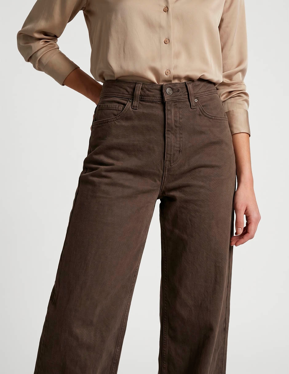 Pantalón relaxed acampanado para mujer 3