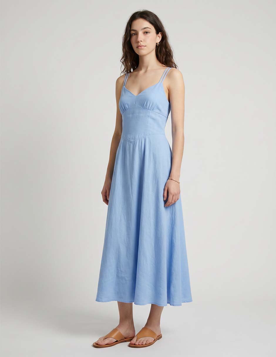Vestido midi casual para mujer