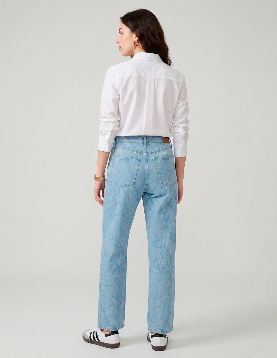 Jeans regular straight cintura american eagle stovepipe para mujer