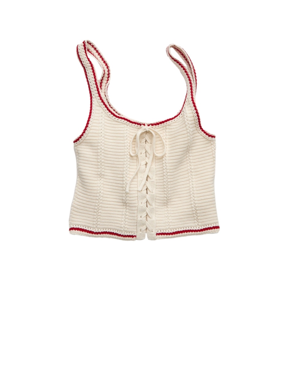 Top american eagle escote redondo tirante clásico