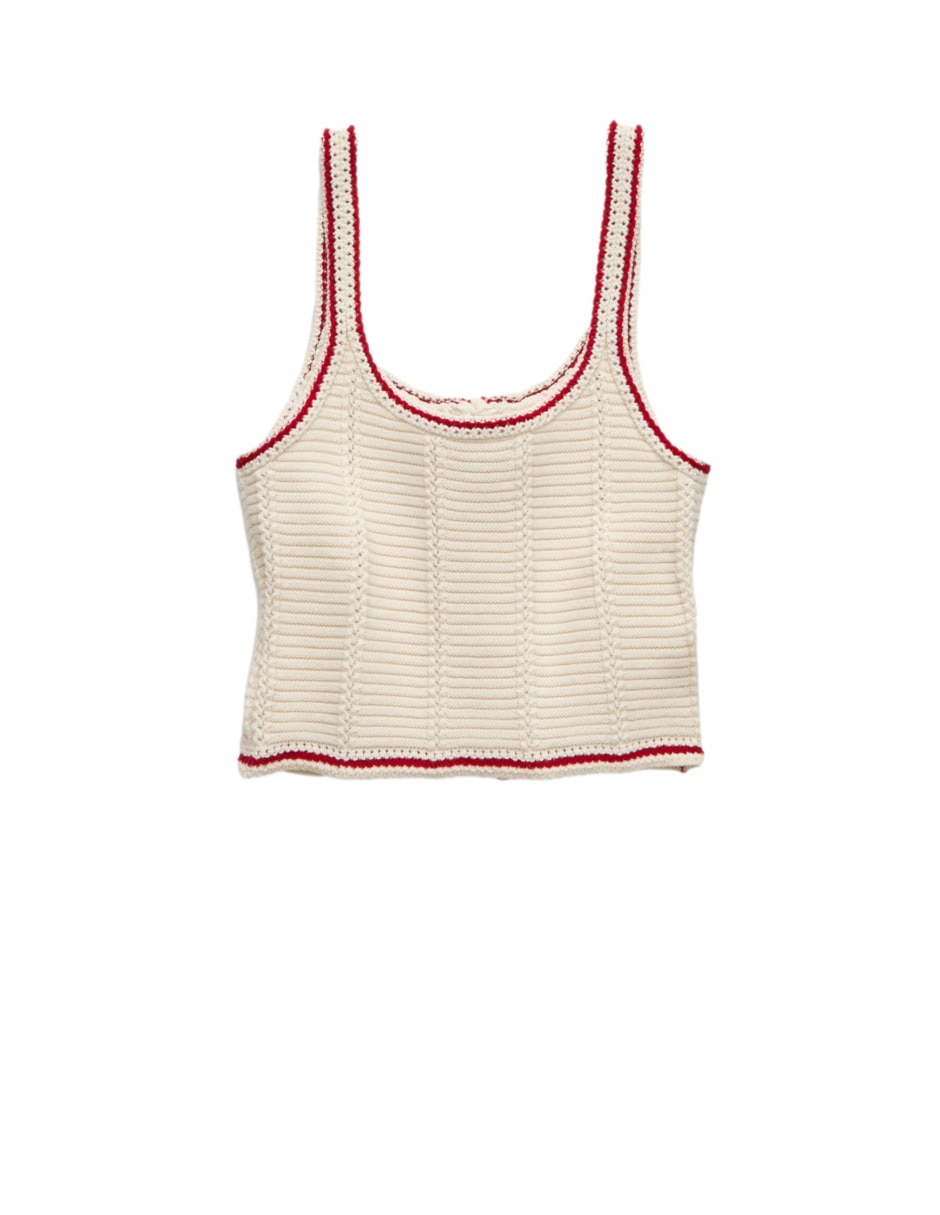Top american eagle escote redondo tirante clásico