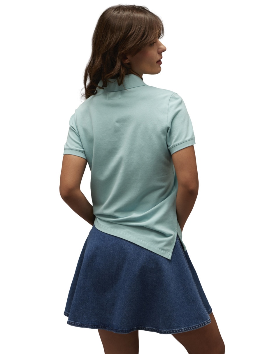 Playera tipo polo american eagle para mujer