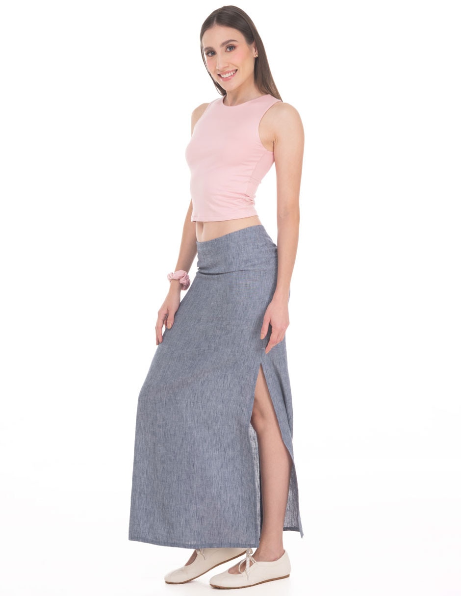 "falda/falda short/falda pantalón" maxi coleccion mayo "de" poliéster "a la" (si aplica) cintura 4