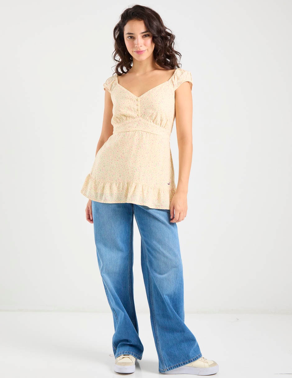 Blusa manga corta para mujer 3