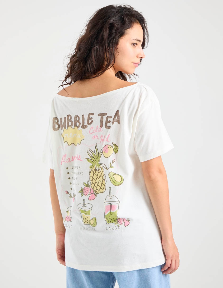 Playera manga corta Hollister cuello ojal para mujer