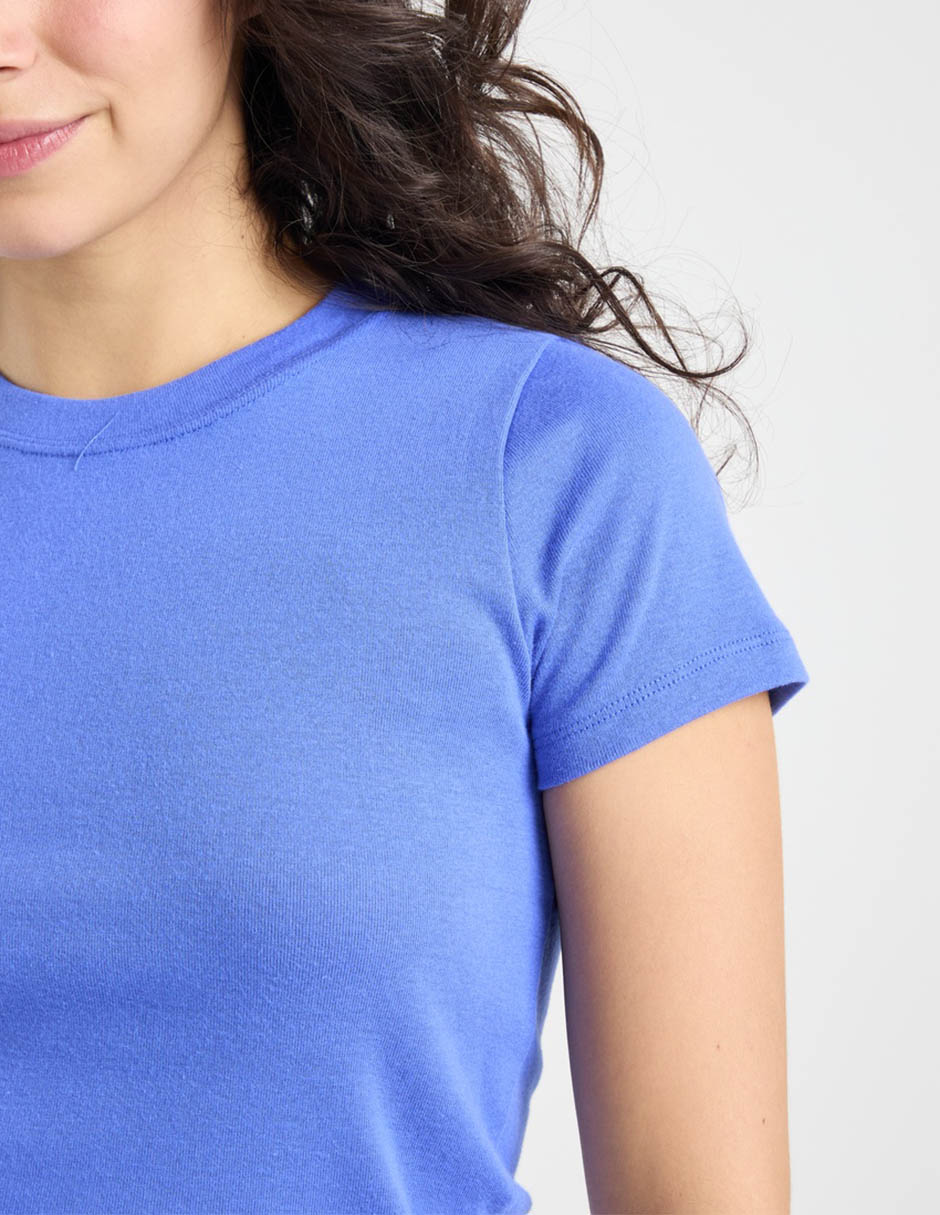 Playera manga corta cuello redondo mujer 2