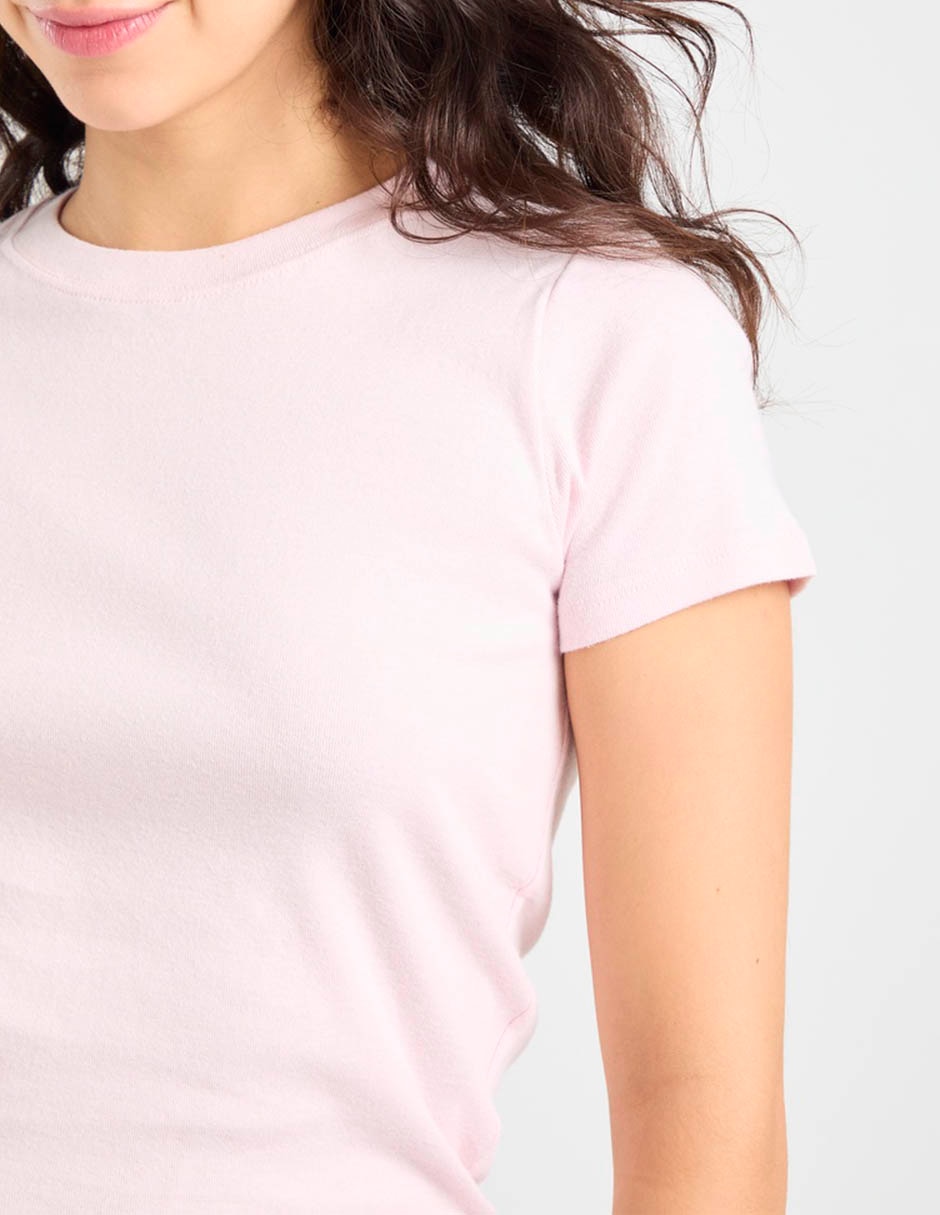 Playera manga corta Hollister cuello redondo para mujer