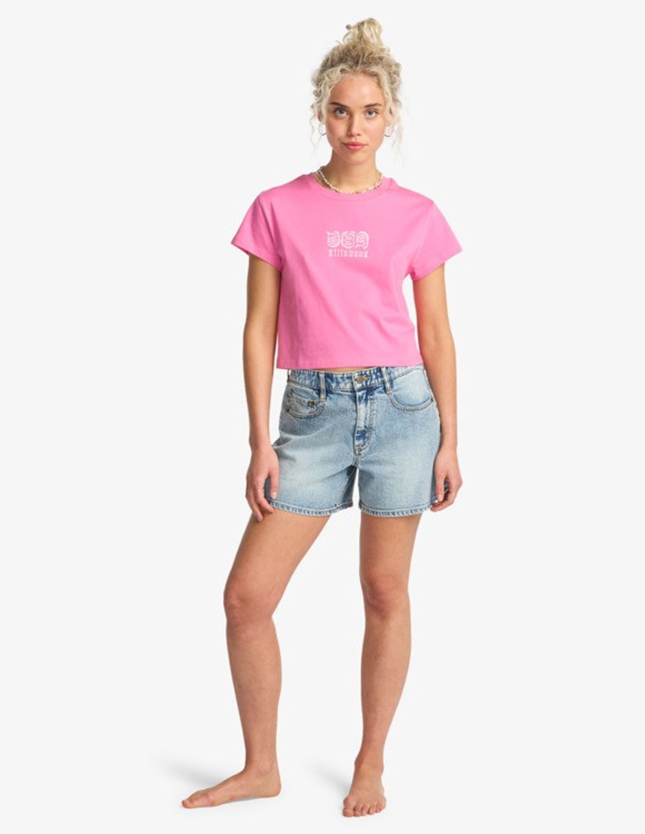 Playera manga corta holiday soon cuello redondo para mujer 6