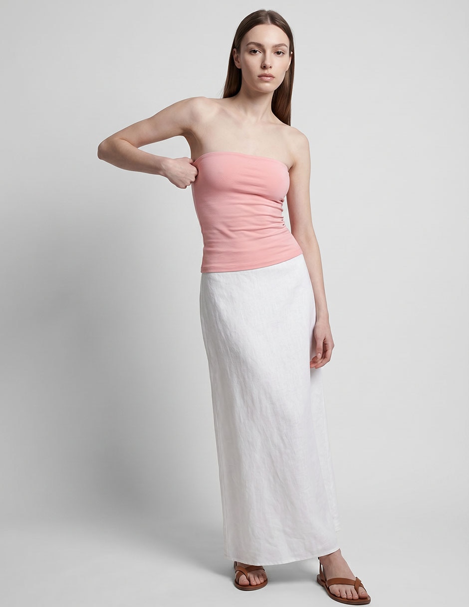 Top Cuello Sin Cuello Escote Sin Escote Tirante Sin Tirantes
