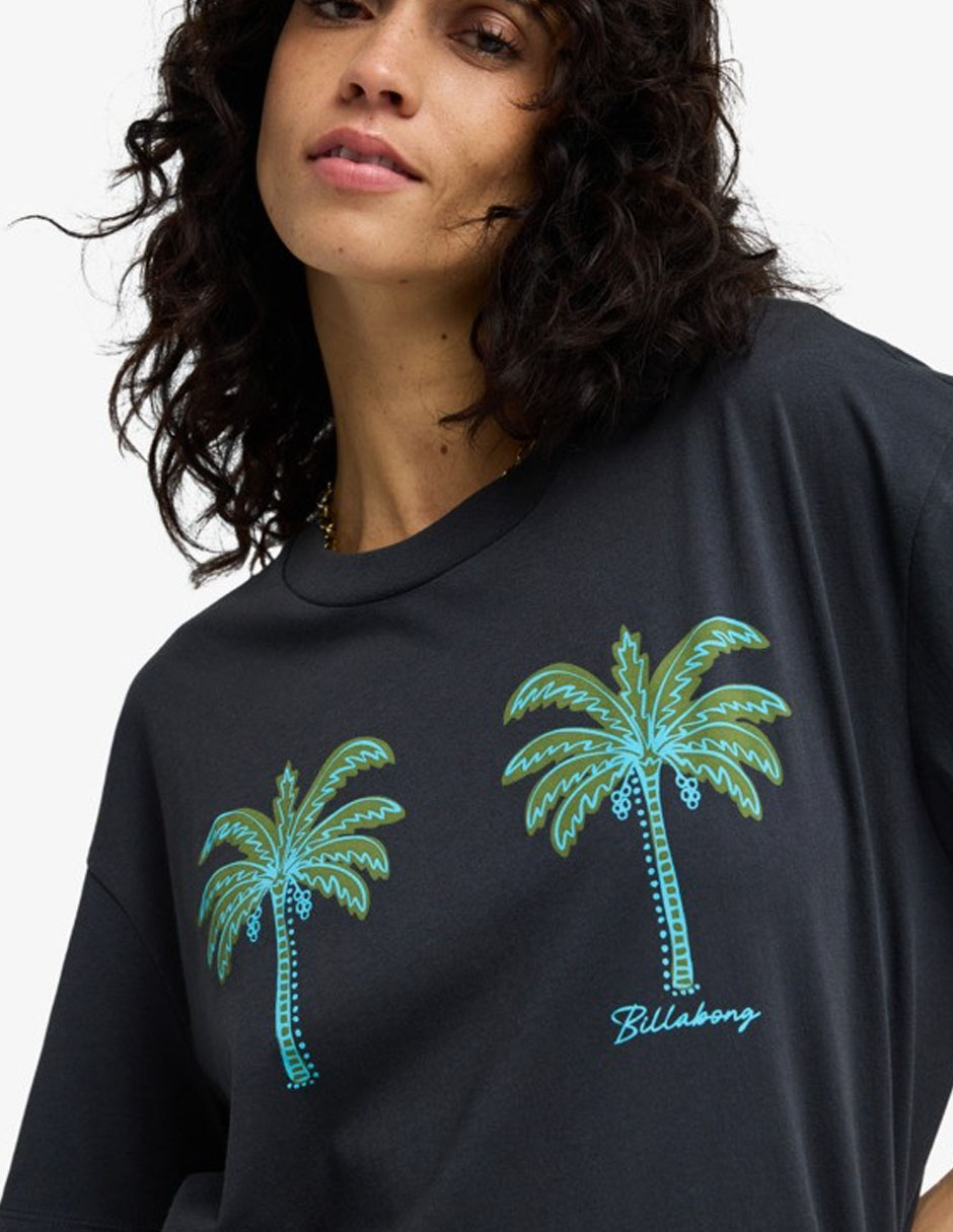 Playera manga corta vacation club cuello redondo para mujer 4