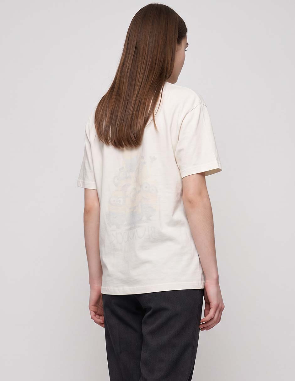 "manga" corta damas "cuello" redondo "para mujer" 2