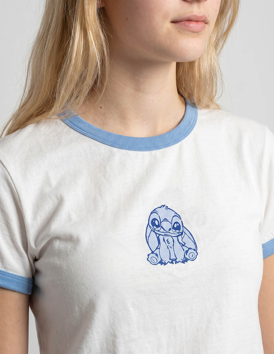 Playera manga corta cuello redondo para mujer 3