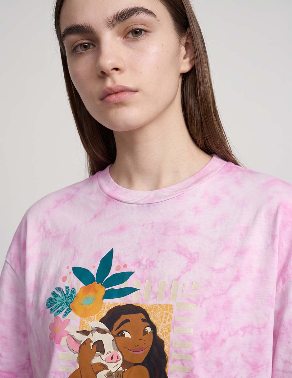 Playera manga corta cuello redondo para mujer 3