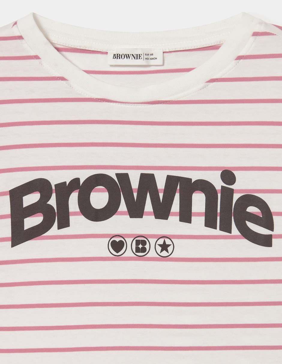 Playera manga corta cuello redondo para mujer 4