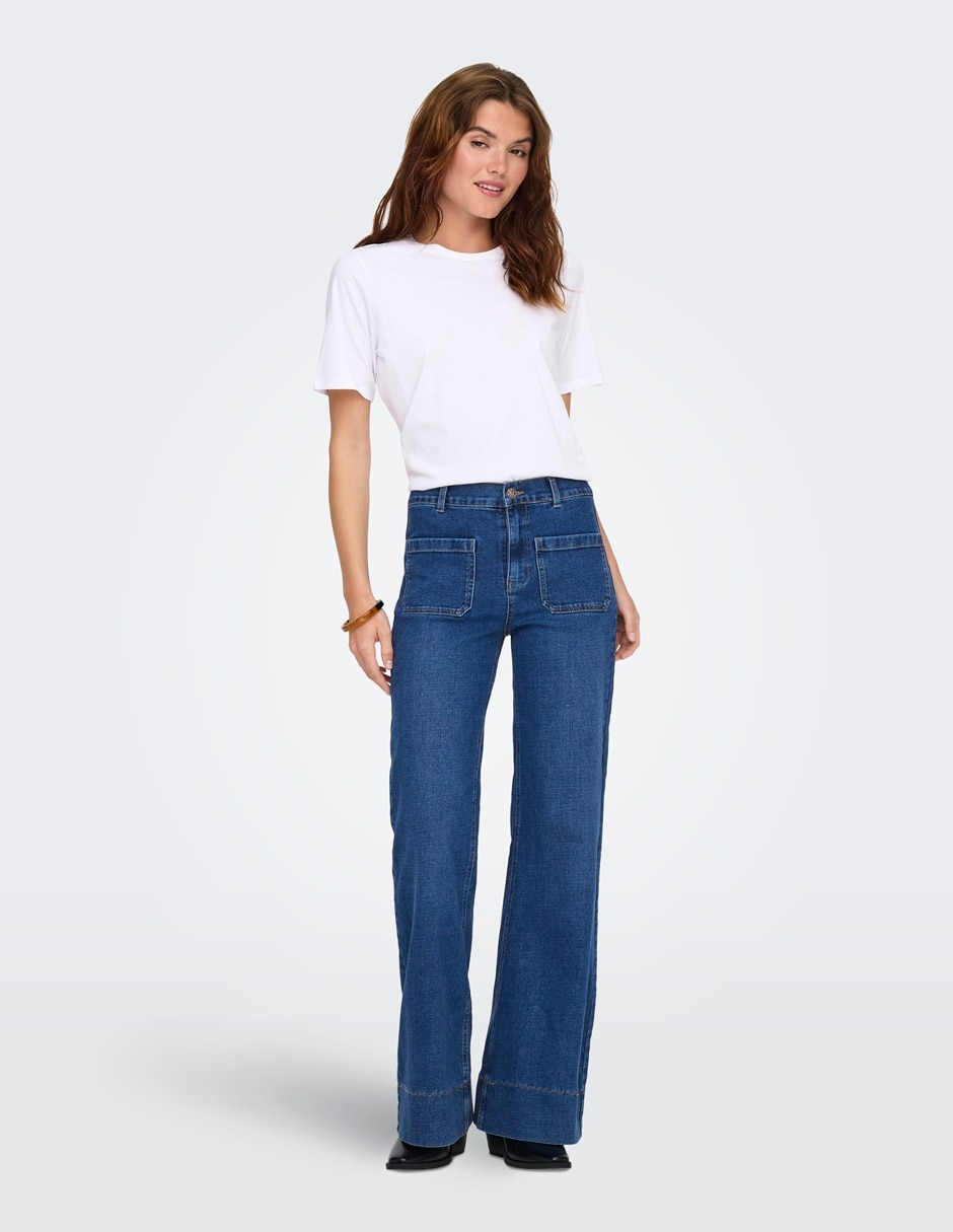 Jeans wide leg para mujer 4