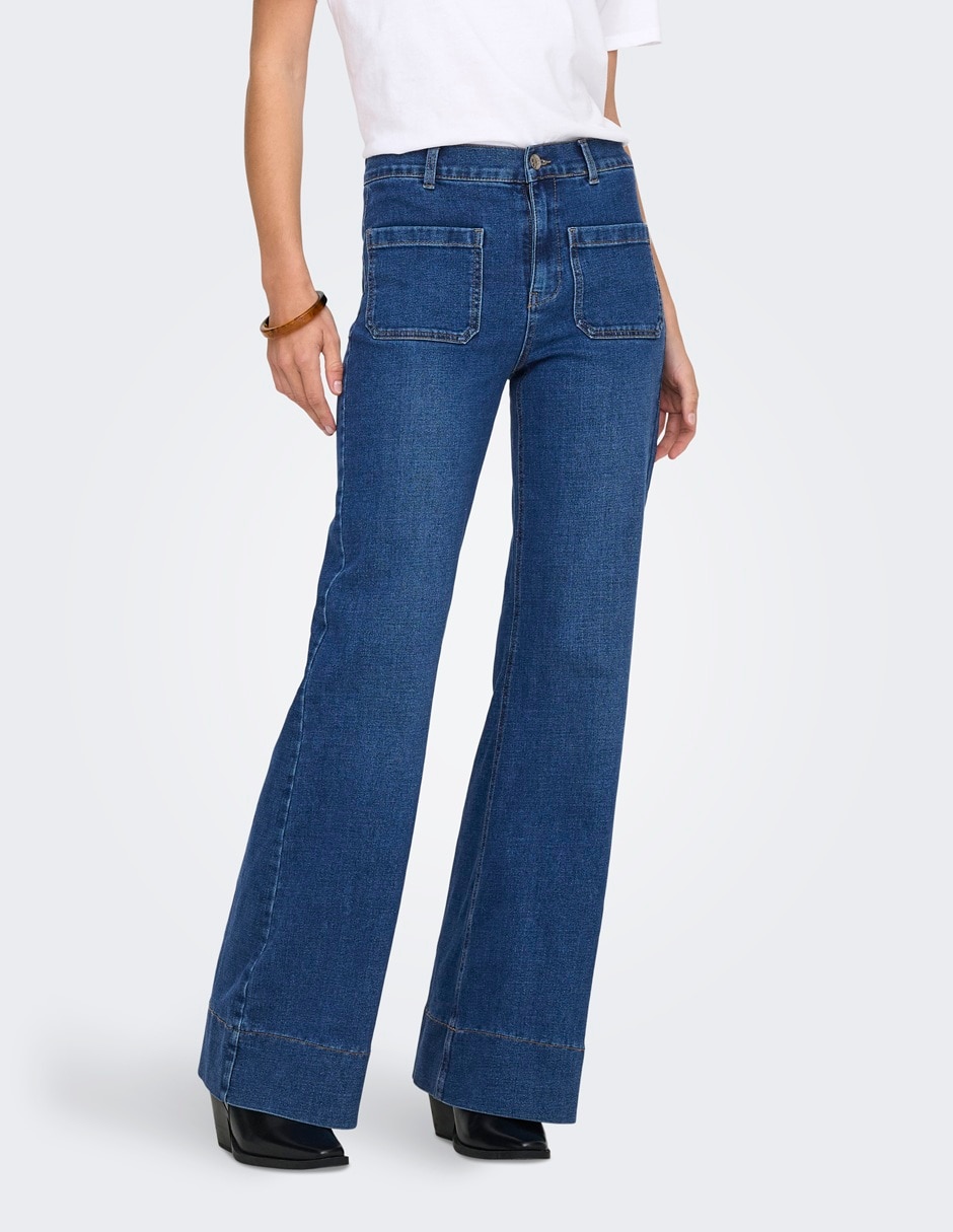 Jeans wide leg para mujer