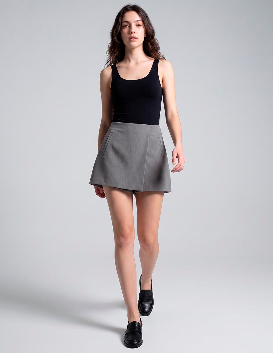 Falda short a la cintura 3