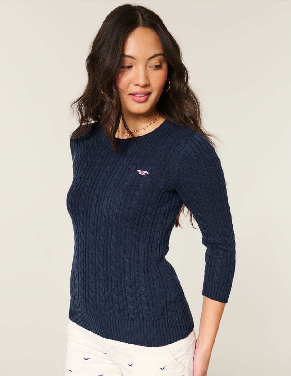 Suéter cuello redondo para mujer 3