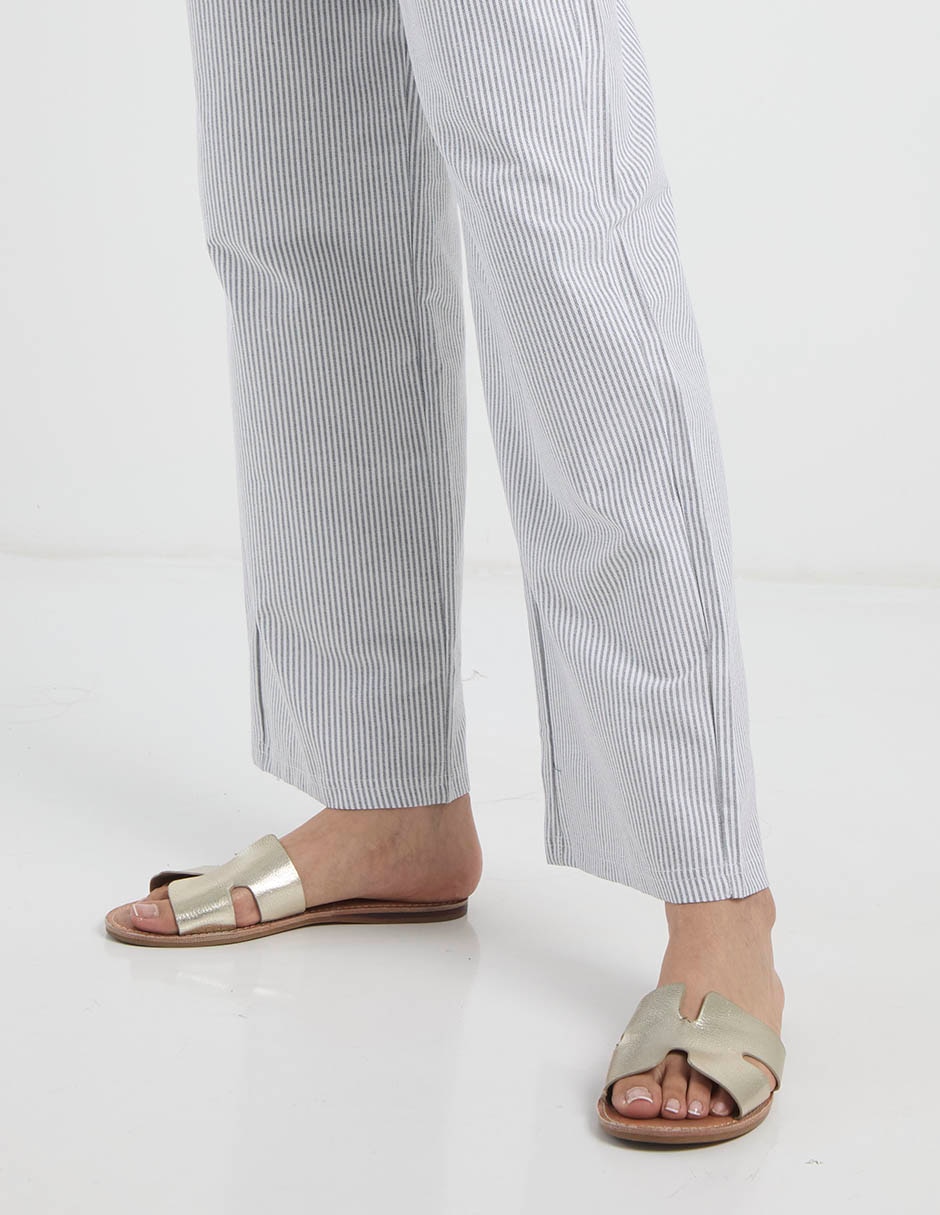 Pantalón straight coffee bean recto para mujer
