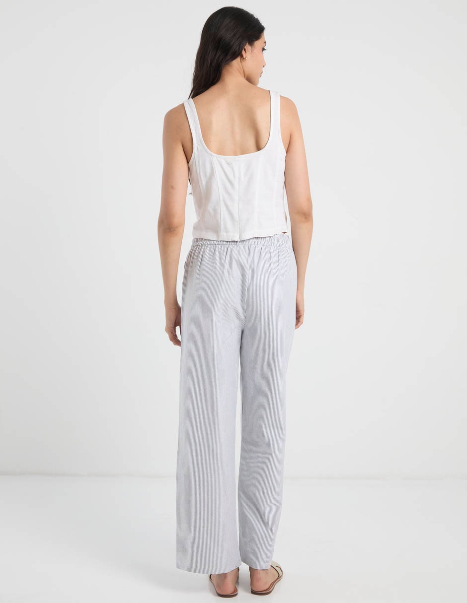 Pantalón straight coffee bean recto para mujer