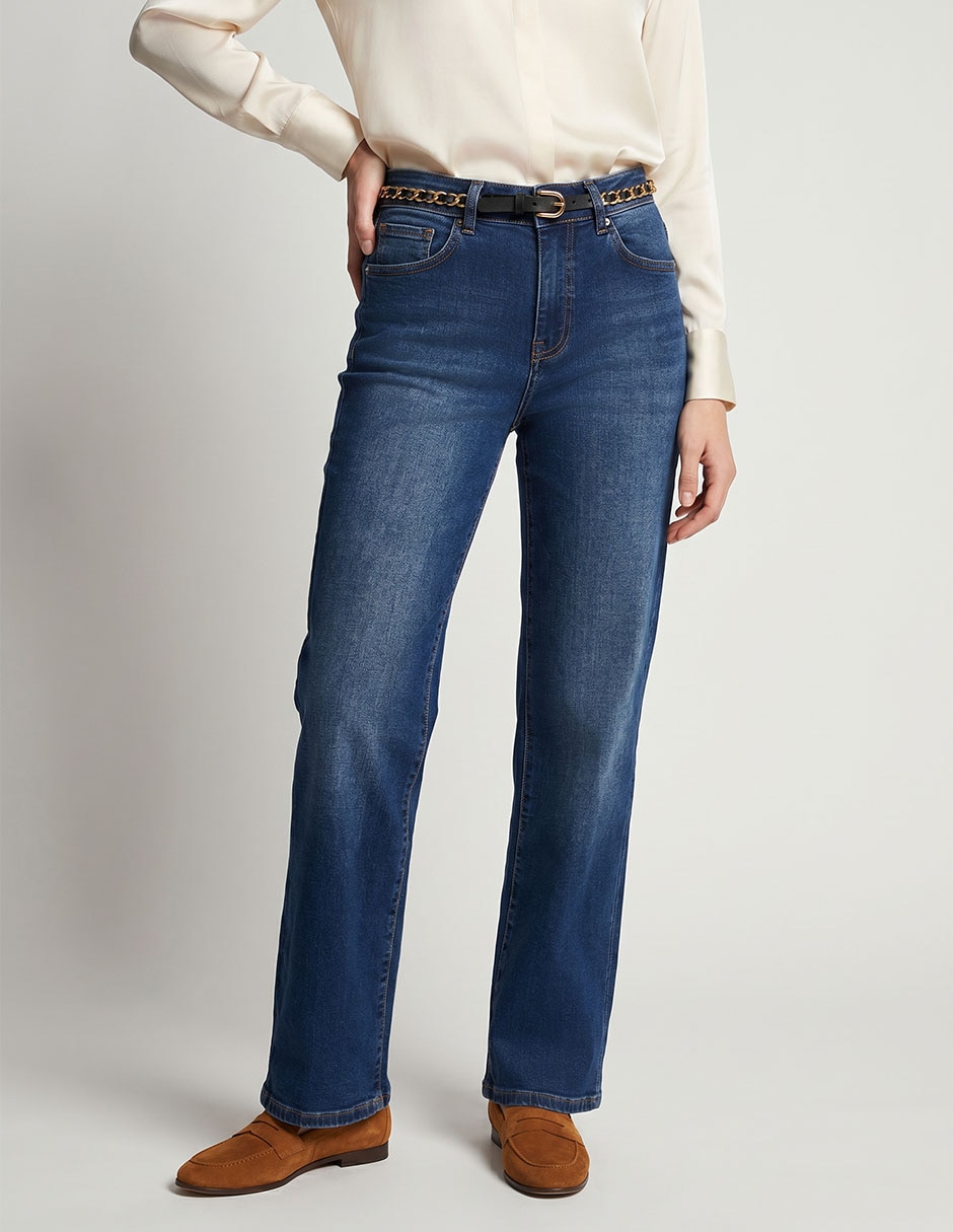 Jeans wide leg para mujer