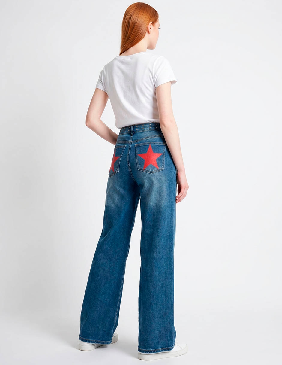 Jeans wide leg para mujer 2