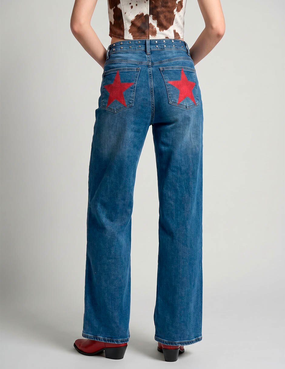 Jeans wide leg para mujer 3