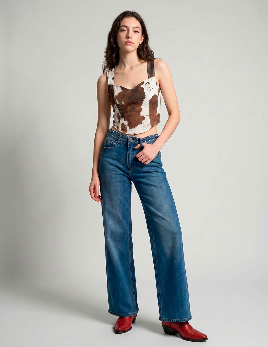 Jeans wide leg para mujer 5