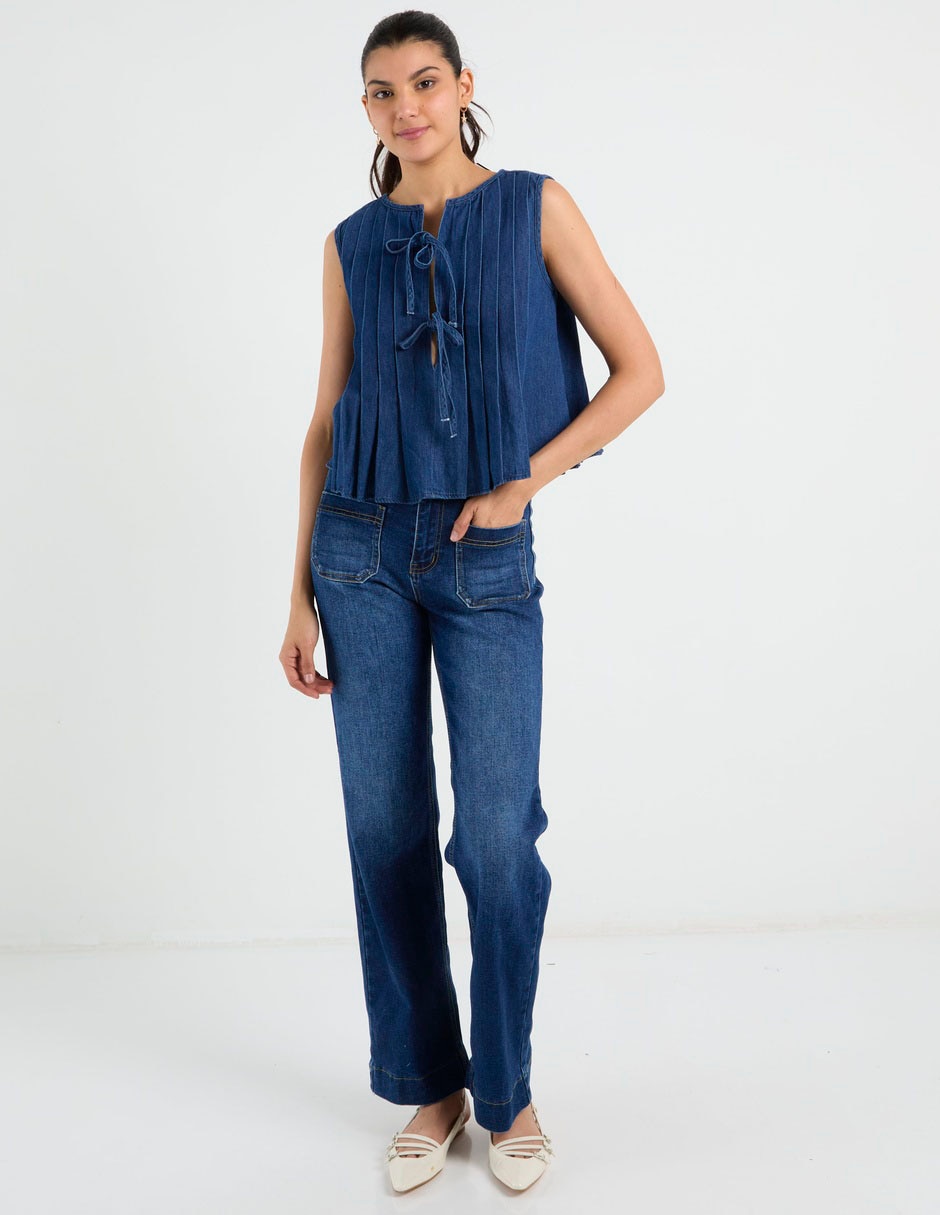 "jeans/jegging/jeans jogger" regular straight cadera coffee bean "para mujer" 2