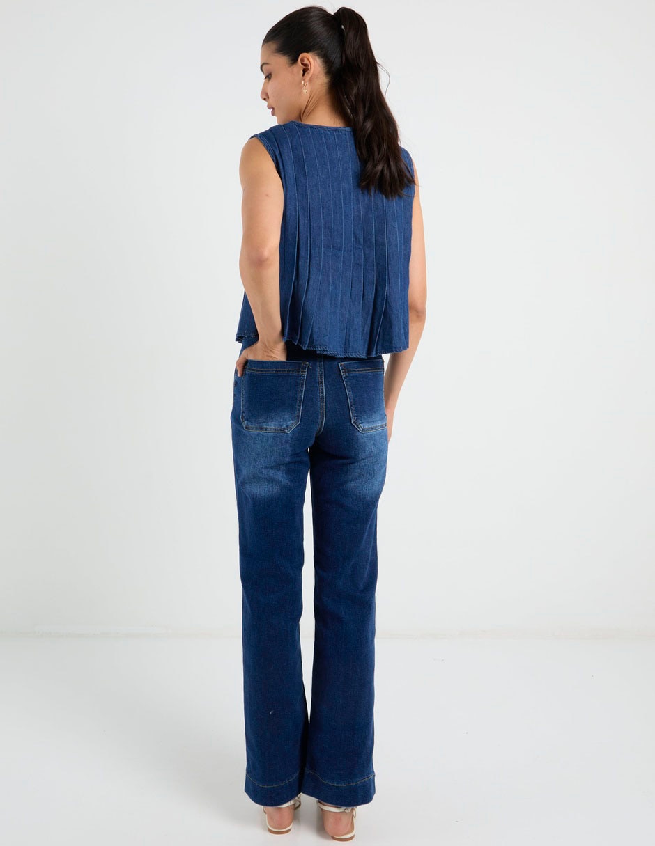 "jeans/jegging/jeans jogger" regular straight cadera coffee bean "para mujer" 6