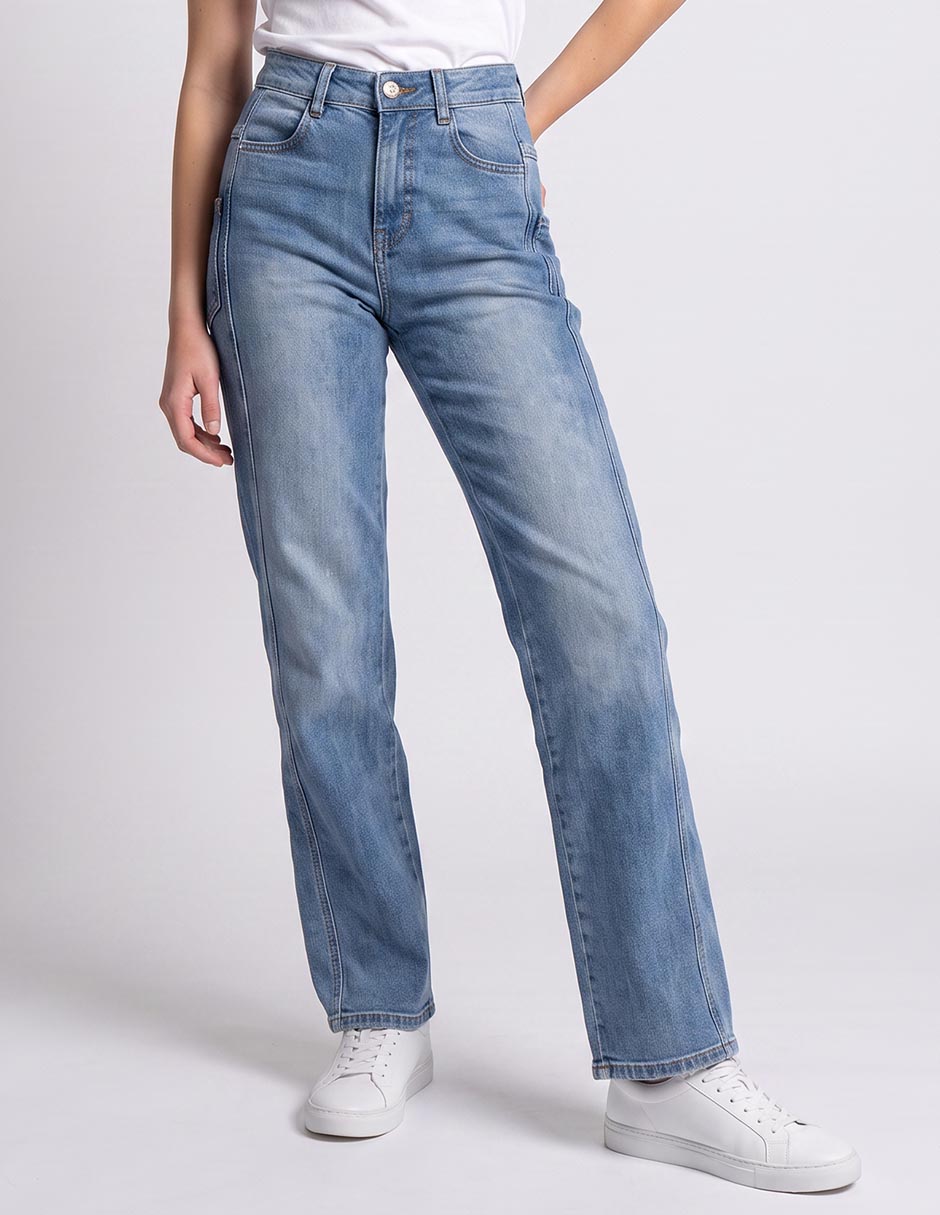Jeans straight cadera para mujer Jeans straight cadera para mujer