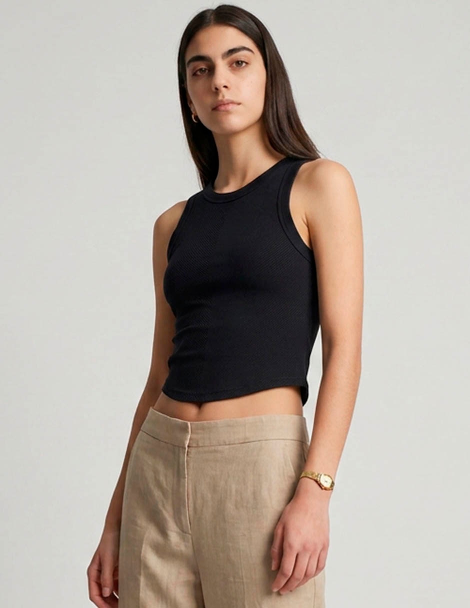 Top cuello redondo tirante ancho 1