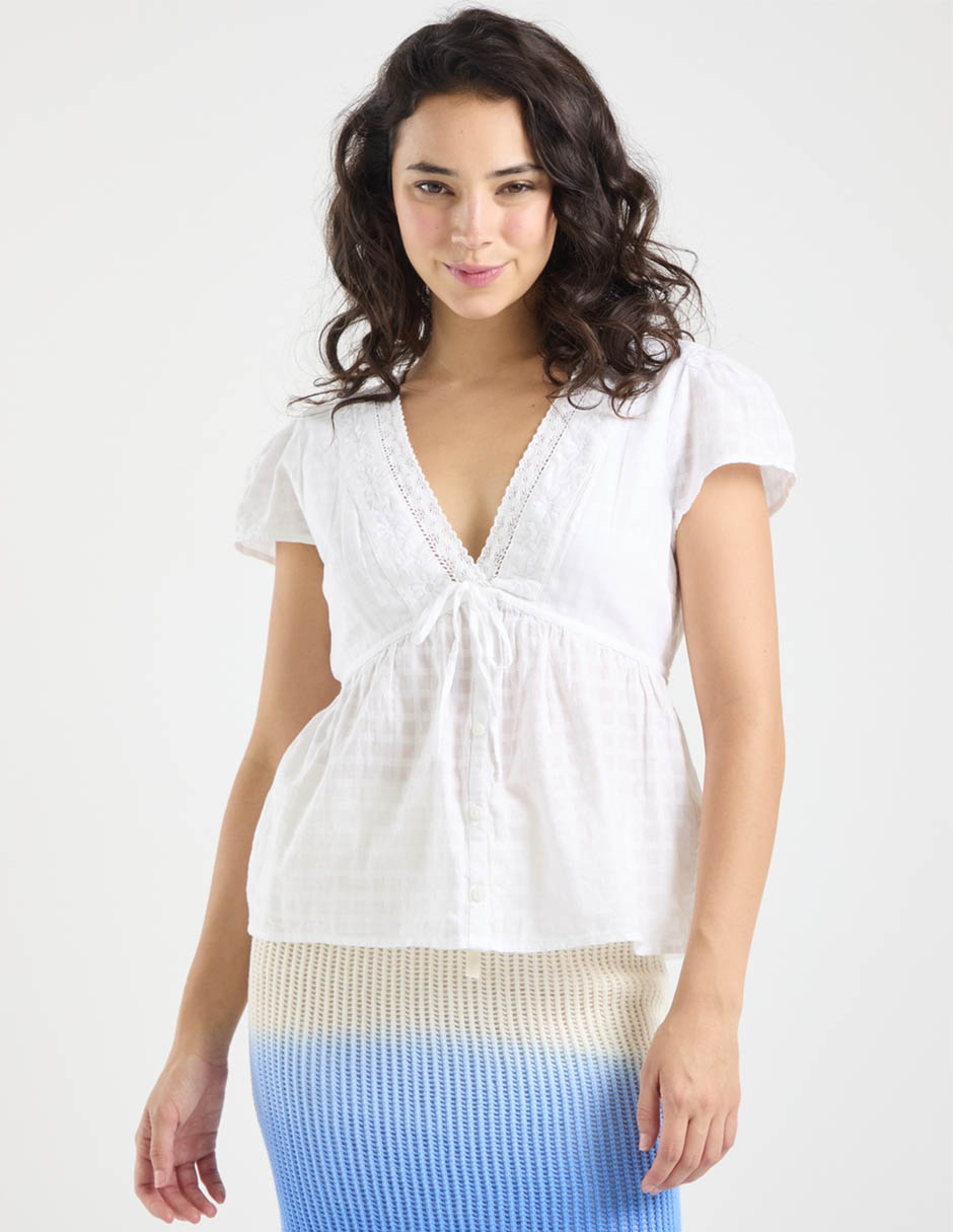 Blusa manga corta para mujer 2