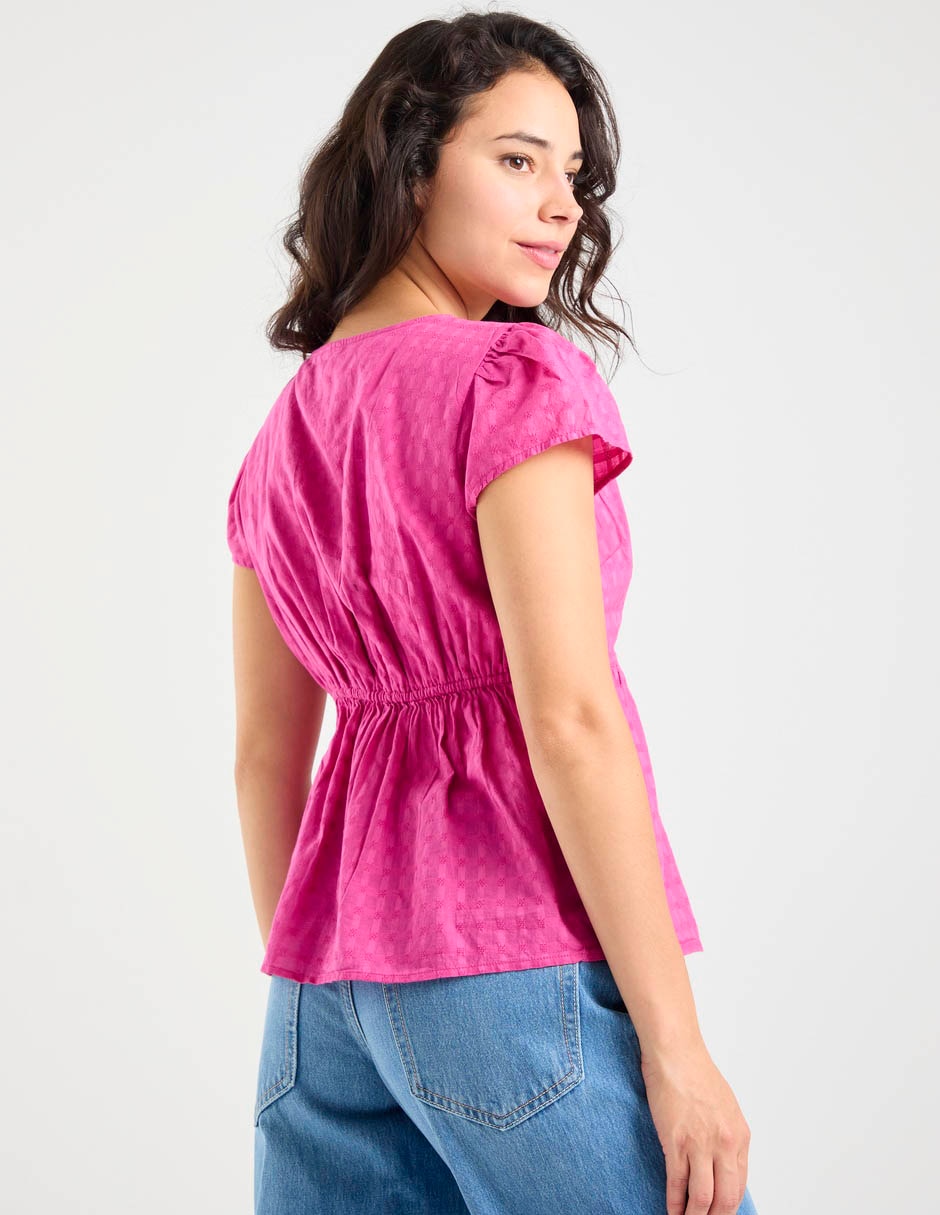 Blusa manga corta para mujer 6