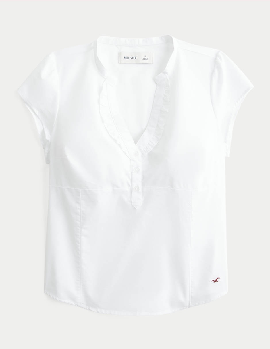 Blusa manga corta para mujer